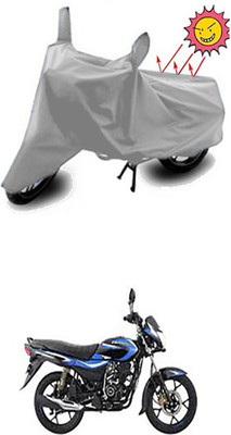 Wild Panther Two Wheeler Cover for Bajaj(Platina 100 DTS-i, Silver)