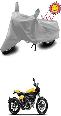 Gromaa Two Wheeler Cover for Ducati(Scrambler, Silver)