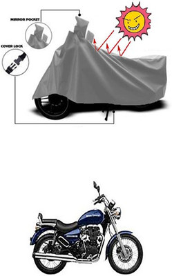 Gromaa Two Wheeler Cover for Royal Enfield(Thunderbird 350, Grey)