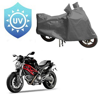 RPSENTTERPR Waterproof Two Wheeler Cover for Ducati(Monster 796 S2R, Grey)