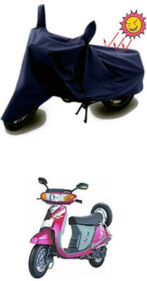 Gromaa Two Wheeler Cover for Kinetic(Nova, Blue)