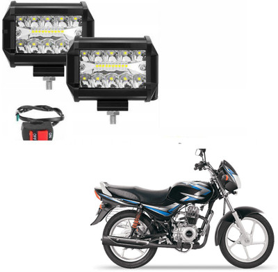 BRPEARl 54W 18 LED Fog Lamp With On-Off Switch - 206 Fog Lamp Motorbike LED for Bajaj (12 V, 54 W)(CT 100, Pack of 3)
