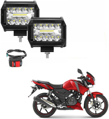 BRPEARl 54W 18 LED Fog Lamp With On-Off Switch - 298 Fog Lamp Motorbike LED for TVS (12 V, 54 W)(Apache RTR 160, Pack of 2)