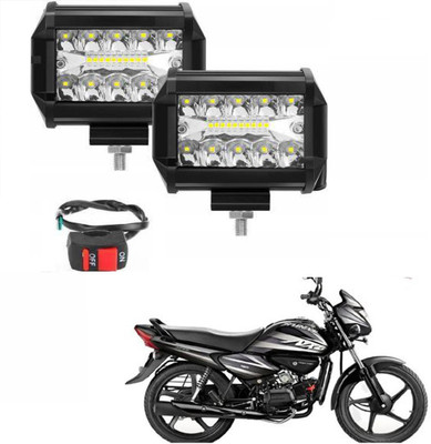 RWT 54W 18 LED Fog Lamp With On-Off Switch - 056 Fog Lamp Motorbike LED for Hero (12 V, 54 W)(Splendor NXG, Pack of 2)