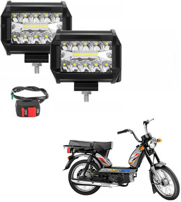 RWT 54W 18 LED Fog Lamp With On-Off Switch - 100 Fog Lamp Motorbike LED (12 V, 54 W)(Universal For Bike, Pack of 2)