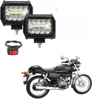 RWT 54W 18 LED Fog Lamp With On-Off Switch - 059 Fog Lamp Motorbike LED for Hero (12 V, 54 W)(Splendor Pro Classic, Pack of 2)
