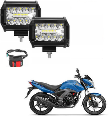 BRPEARl 54W 18 LED Fog Lamp With On-Off Switch - 270 Fog Lamp Motorbike LED for Honda (12 V, 54 W)(CB Unicorn 150, Pack of 3)