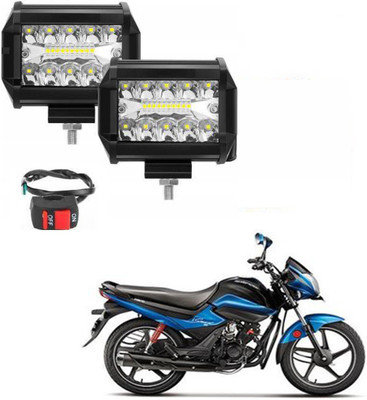 RWT 54W 18 LED Fog Lamp With On-Off Switch - 055 Fog Lamp Motorbike LED for Hero (12 V, 54 W)(Splendor iSmart, Pack of 2)