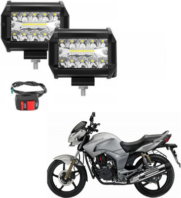 RWT 54W 18 LED Fog Lamp With On-Off Switch - 045 Fog Lamp Motorbike LED for Hero (12 V, 54 W)(Hunk, Pack of 2)