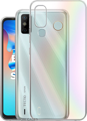 mobom Back Cover for Tecno Spark 6 Go(Multicolor, Dual Protection, Silicon, Pack of: 1)