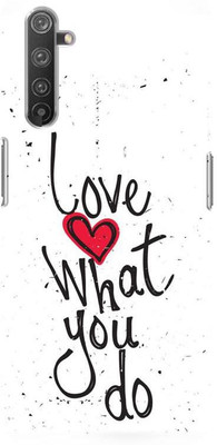 NDCOM Back Cover for REALME 6 PRO Love What You Do Printed(Multicolor, Hard Case, Pack of: 1)