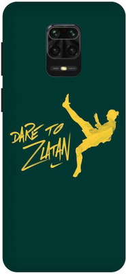 Bluvver Back Cover for Redmi Note 9 Pro Max, M2003J6B1I Printed Dare To Zlatan Back Cover(Multicolor, Waterproof, Pack of: 1)