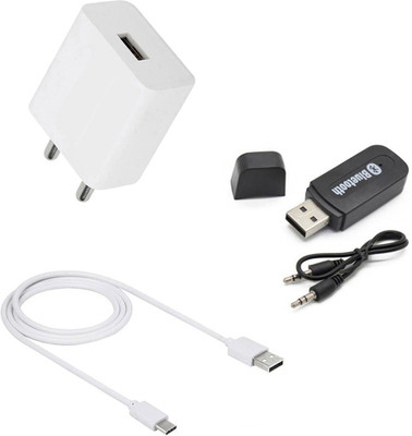 DAKRON Wall Charger Accessory Combo for Realme 7 Pro(White, White)