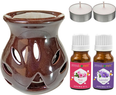 PeepalComm Rose, Lavender Diffuser Set PC-TDIFF97_BROWN_2TL_RS-LV(2 x 10 ml)