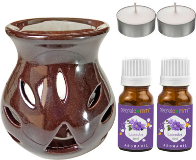 PeepalComm Lavender Diffuser Set PC-TDIFF97_BROWN_2TL_2LV(2 x 10 ml)