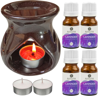 Aatiutik Lavender Diffuser Set AT-TDIFF97-BROWN-2TL-4LAV(7 x 5.71 ml)