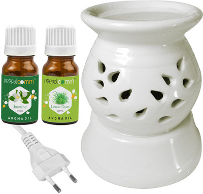 PeepalComm Jasmine, Lemongrass Diffuser Set PC-130ELEDIFF001-JAS-LG(3 x 6.67 ml)