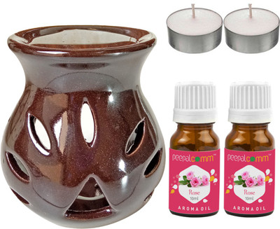 PeepalComm Rose Diffuser Set PC-TDIFF97_BROWN_2TL_2RS(2 x 10 ml)