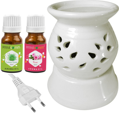 PeepalComm Lemongrass;:Rose Diffuser Set PC-130ELEDIFF001-LG-RS(3 x 6.67 ml)