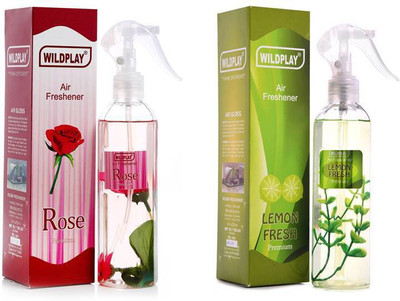 Wildplay ROSE, LEMON FRESH Spray AIR FRESHNER 11(2 x 250 ml)