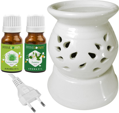 PeepalComm Lemongrass, Jasmne Diffuser Set PC-130ELEDIFF001-LG-JAS(3 x 6.67 ml)