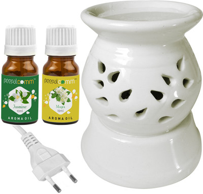 PeepalComm Jasmine, Mogra Diffuser Set PC-130ELEDIFF001-JAS-MOG(3 x 6.67 ml)