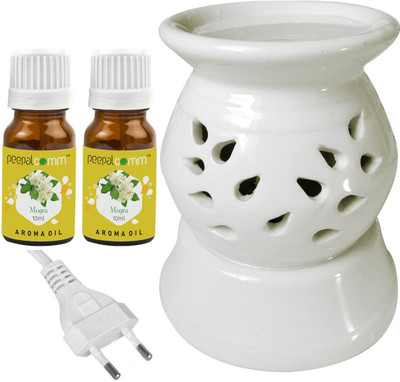 PeepalComm Mogra Diffuser Set PC-130ELEDIFF001-2MOG(3 x 6.67 ml)