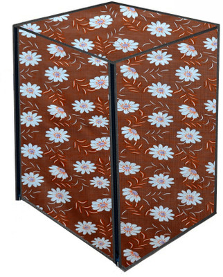 AAVYA UNIQUE FASHION Front Loading Washing Machine  Cover(Width: 60.96 cm, Brown,white)