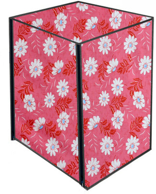 AAVYA UNIQUE FASHION Front Loading Washing Machine  Cover(Width: 60.96 cm, Pink,Whiteflower)