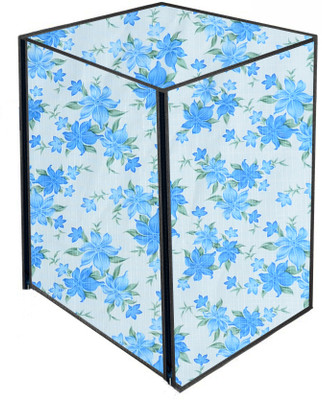 AAVYA UNIQUE FASHION Front Loading Washing Machine  Cover(Width: 60.96 cm, White,Blue)