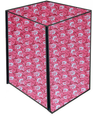 AAVYA UNIQUE FASHION Front Loading Washing Machine  Cover(Width: 60.96 cm, Pink,White)