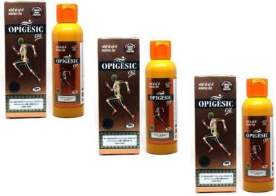 OPIGESIC JOINT PAIN AND BODY PAIN MASSAGE RELIEF OIL (120X3)(Pack of 3)