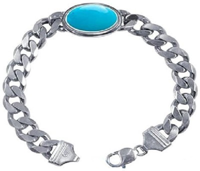 ruby collection Stone Turquoise Silver Bracelet