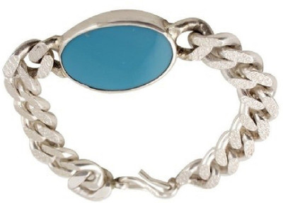 VIANSH Stone Turquoise Silver Bracelet