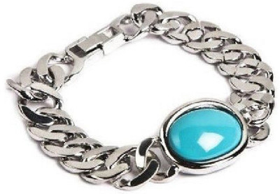 ruby collection Metal Turquoise Silver Coated Bracelet
