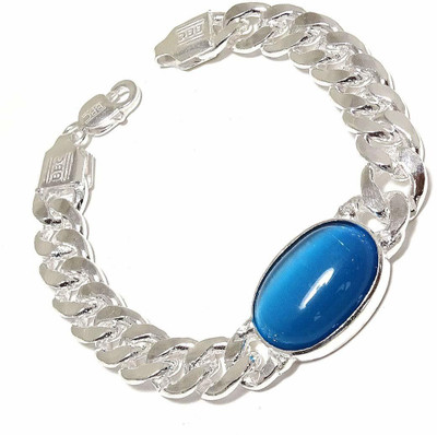 ruby collection Metal Turquoise Silver Coated Bracelet