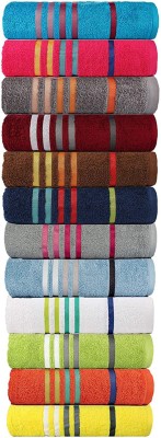 AkiN Cotton 500 GSM Hand Towel Set(Pack of 12)