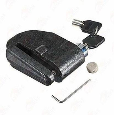 IMAD TRADING DISC ALARM LOCK Bike Security Anti Theft Alarm Sound Disk Brack Lock Disc Lock(Black)