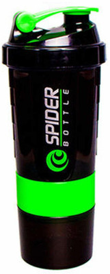 I fit 600 ml Plastic Shaker(Pack of 1, Green, Black)