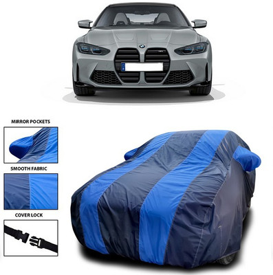 ANTHUB Car Cover For BMW M4 (With Mirror Pockets)(Blue)