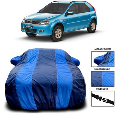 SEBONGO Car Cover For Mahindra Verito Vibe CS (With Mirror Pockets)(Blue)