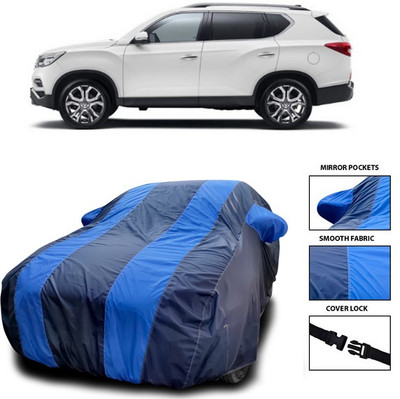ANTHUB Car Cover For Mahindra XUV400 (With Mirror Pockets)(Blue)