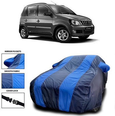 ANTHUB Car Cover For Mahindra Quanto (With Mirror Pockets)(Blue)