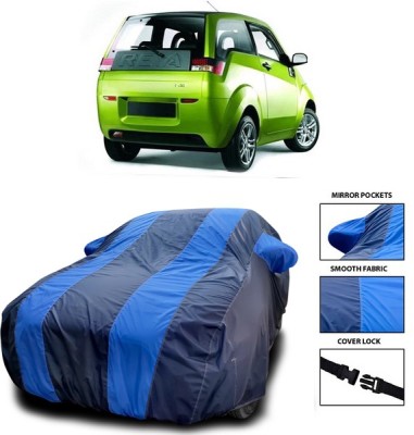 ANTHUB Car Cover For Mahindra Reva (With Mirror Pockets)(Blue)