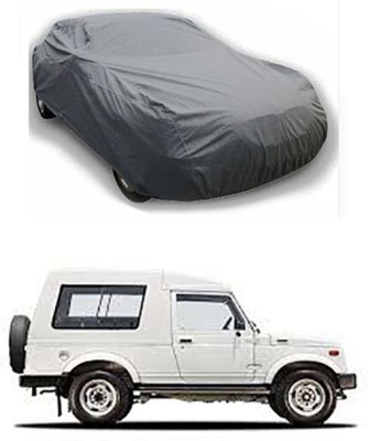 Wild Panther Car Cover For Maruti Suzuki Gypsy King (Without Mirror Pockets)(Grey)