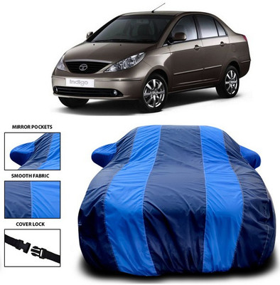 ANTHUB Car Cover For Tata Indigo CS (With Mirror Pockets)(Blue)