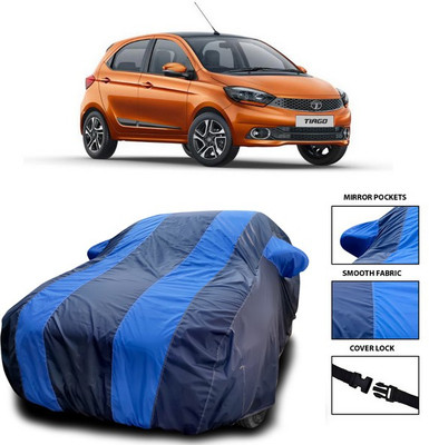 ANTHUB Car Cover For Tata Tiago (With Mirror Pockets)(Blue)