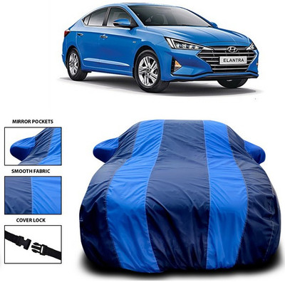 ANTHUB Car Cover For Hyundai Elantra (With Mirror Pockets)(Blue)