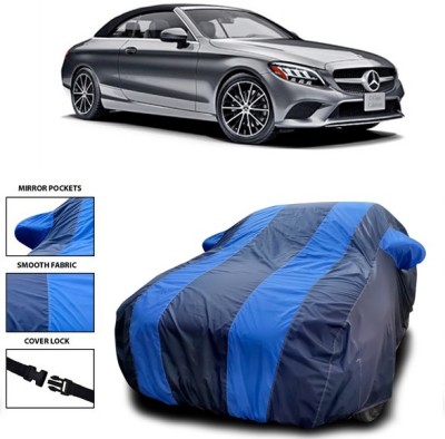 SEBONGO Car Cover For Mercedes Benz C180 (With Mirror Pockets)(Blue)