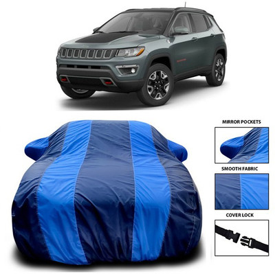 SEBONGO Car Cover For Jeep Jeep (With Mirror Pockets)(Blue)